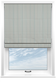 The British Stripe Co. Mary, Polzeath No.2 - Twist&Fit Roman Blind